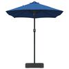 vidaXL Parasol de Grădină Albastru azur 385 x 209 x 244 cm Poliester