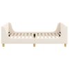 vidaXL Cadru de pat pentru copii cu spătar Crem 80 x 200 cm