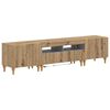 vidaXL Set de 3 piese pentru TV cu LED Stejar Artizanal Lemn prelucrat