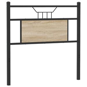 vidaXL Tăblie de pat de schimb din Stejar Sonoma 75 cm Lemn prelucrat și oțel