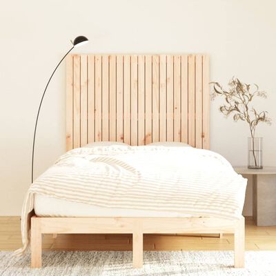 vidaXL Tăblie de pat pentru perete, 127,5x3x110 cm, lemn masiv de pin