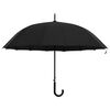 vidaXL Umbrelă automată, negru, 120 cm
