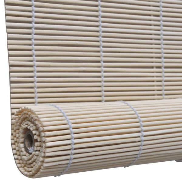 vidaXL Jaluzele din bambus natural tip rulou, 2 buc., 120 x 160 cm