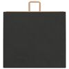 vidaXL Pungi de h&acirc;rtie 250 buc cu m&acirc;nere negre 54x15x49 cm