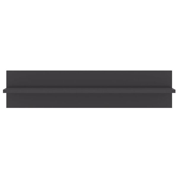 vidaXL Rafturi de perete 4 buc. gri extralucios 80x11,5x18 cm PAL