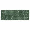 vidaXL Paravan de balcon, frunze verde &icirc;nchis, 300x100 cm
