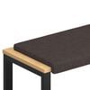 vidaXL Perna pentru bancă Țesătură Maro &icirc;nchis Ad&acirc;ncime 35 cm