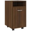vidaXL Dulap lateral cu roți stejar maro 33x38x60 cm lemn prelucrat