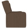 vidaXL Fotoliu rabatabil cu 2 locuri/suport pahar, maro, textil