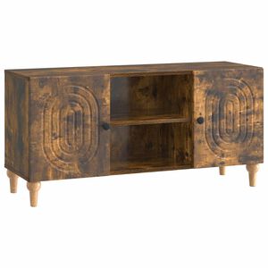vidaXL Cabinet TV Stejar fumuriu 102 x 34,5 x 50 cm Lemn prelucrat