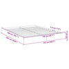 vidaXL Cadru de pat, gri beton, 150x200 cm, lemn prelucrat