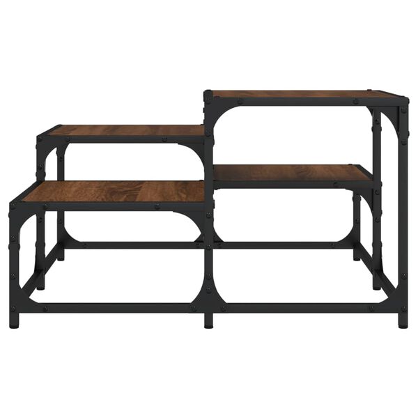 vidaXL Măsuță de cafea, stejar maro, 68x68x40 cm, lemn prelucrat