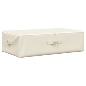 vidaXL Cutie de depozitare, crem, 70x40x18 cm, material textil