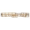 vidaXL Set de canapele de exterior 8 pcs Alb