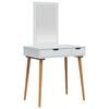 vidaXL Set de Dressing FAUSKE 2 buc. Alb 76 x 50 x 143 cm