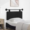 vidaXL Cap de pat suspendat Pe perete Negru 100 x 55 x 5 cm țesătură