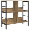 vidaXL Raft pentru cărți 4 niveluri 82 x 32 x 79 cm Lemn prelucrat