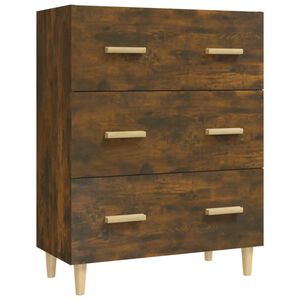vidaXL Servantă, stejar fumuriu, 70x34x90 cm, lemn prelucrat