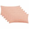 vidaXL Husă pentru pernă 6 buc. HEERLEN Roz 40 x 80 cm Boucl&eacute;