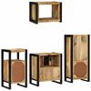 vidaXL Set de mobilier pentru baie cu sertar 4 pcs Lemn de mango solid