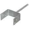 vidaXL Ancore de gard, 6 buc., argintiu, 12x6x30 cm, oțel galvanizat