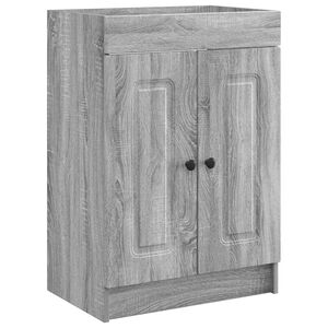 vidaXL Dulap de baie sub chiuvetă Sonoma gri 56 x 37,5 x 81 cm