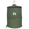 vidaXL Cort de toaletă pop-up cu sfoară de agățat Verde 97 x 126 cm