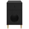 vidaXL Casa pentru pisici Negru 72 x 42.5 x 70 cm Lemn compozit