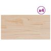 vidaXL Blaturi masă 4 buc. 90x45x2,5 cm dreptunghiulare lemn masiv pin