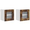 vidaXL Panou mașină de spălat vase Kalmar 2 pcs Stejar fumuriu