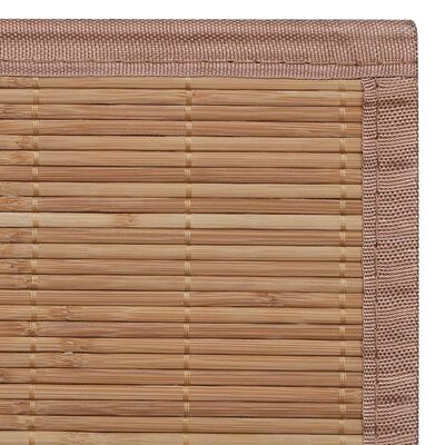 Covor dreptunghiular din bambus natural, 80 x 300 cm
