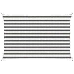 vidaXL P&acirc;nză de umbră 4 x 6 m HDPE Dreptunghiular Gri deschis și alb.