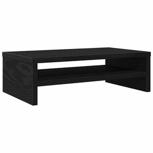 vidaXL Suport monitor stejar negru 42x24x13 cm lemn prelucrat