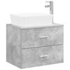 vidaXL Set de mobilier pentru baie Gri Beton Lemn prelucrat