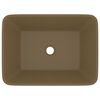 vidaXL Chiuvetă de baie lux, crem mat, 41x30x12 cm, ceramică
