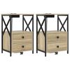 vidaXL Dulap de noapte 2 buc. Stejar Sonoma 40 x 31 x 60 cm