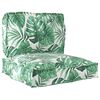 vidaXL Set de perne pentru palet Floral 2 pcs Model Frunză Verde