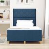 vidaXL Cadru de pat cu headboard albastru 120 x 190 cm țesătură