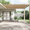 vidaXL Copertină verticală, gri taupe, 140x800 cm, țesătură oxford