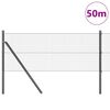 vidaXL St&acirc;lp de gard. Gri 50 x 0,6 m (plasă 19 x 19 mm) Oțel și PVC