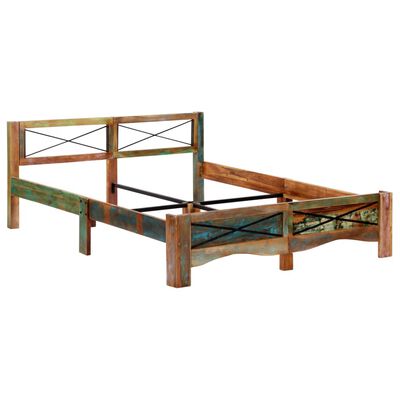 vidaXL Cadru de pat, 160 x 200 cm, lemn masiv reciclat