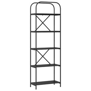 vidaXL Raft pentru cărți 5 niveluri 60 x 30 x 183 cm Lemn prelucrat