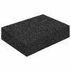 vidaXL Pat din granulate de cauciuc 25 pcs Negru 9 x 6 x 2 cm Cauciuc