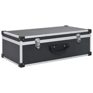 vidaXL Carcasă pentru 80 CD-uri, aluminiu, ABS, negru