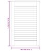 vidaXL Uși de dulap design lambriu 2 buc. 61,5x39,4 cm lemn masiv pin