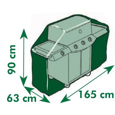 Nature Husă de protecție pentru grătar cu gaz, 165x90x63 cm