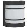 vidaXL Lampă exterioară de perete, negru, oțel inoxidabil