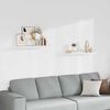 vidaXL Rafturi de perete suspendate, 2 buc., alb, 80x23,5x3,8 cm, MDF