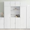 vidaXL Dulap &icirc;nalt, alb, 80x42,5x185 cm, lemn prelucrat