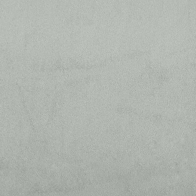 vidaXL Banchetă cu spătar, gri deschis, 119,5x64,5x75 cm, catifea